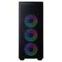 Hiditec Caja Gaming Semitorre H1 Air ARGB Cristal Templado con 4 Ventiladores, USB-C, Filtros Magnéticos, Compatible ATX (CHA010037)
